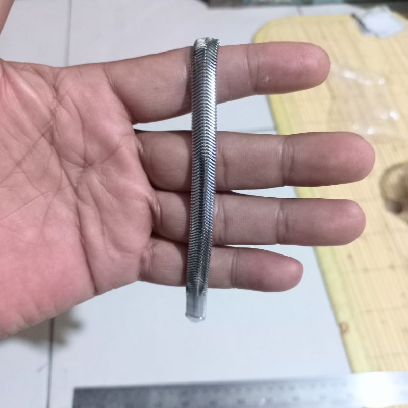 Gelang Pria Cowok Rantai Rhodium Silver Putih Perak Rantai Asli laki laki cowo keren anti karat