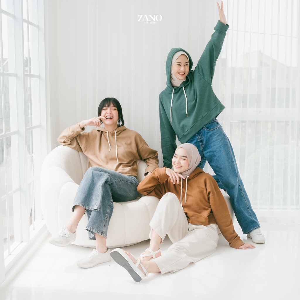 ZANO BASICS Hoodie Crop Orchid