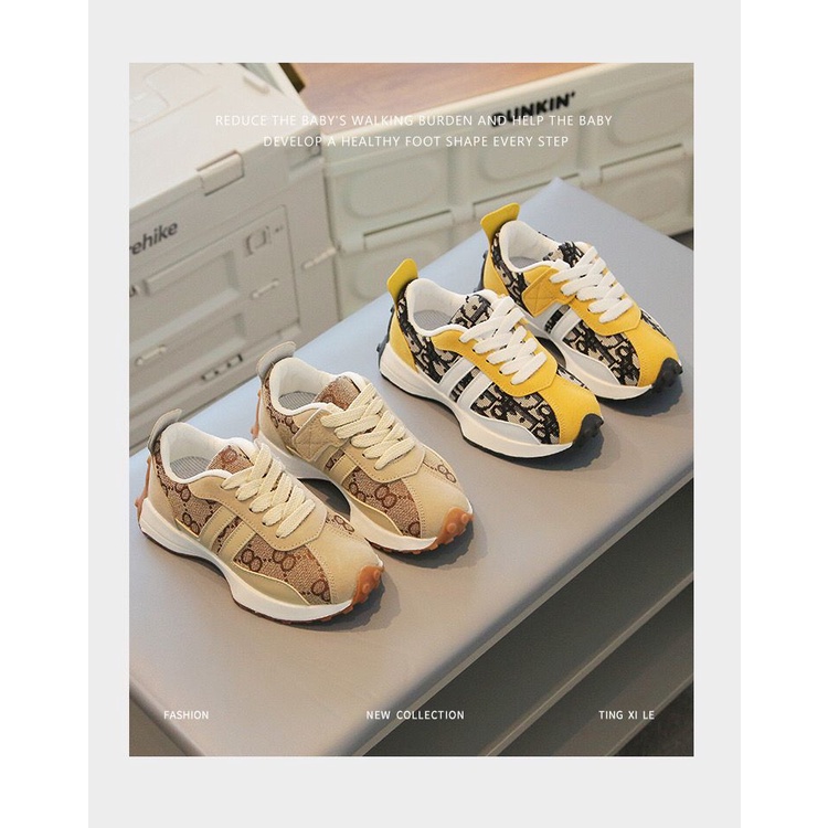(LOLI-JKT) SP-128 SNEAKERS CHUNGKY ANAK CASUAL ZAPATILLAS SIZE 26-35