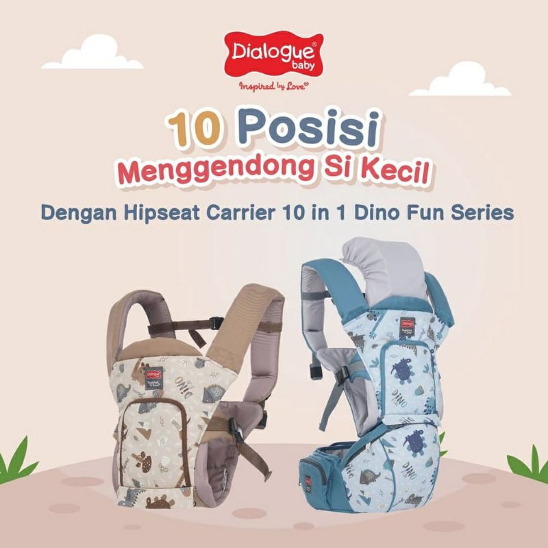 DIALOGUE HIPSEAT CARIER DINO FUN SERIES 10 IN 1