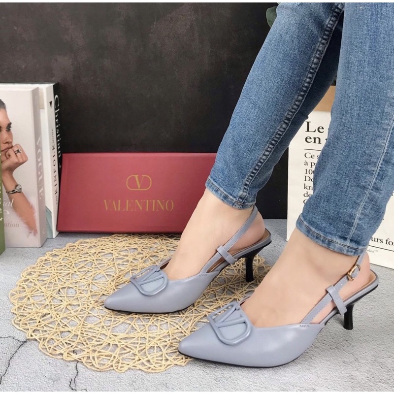 Heelsslop 92821 sendal wanita import realpict