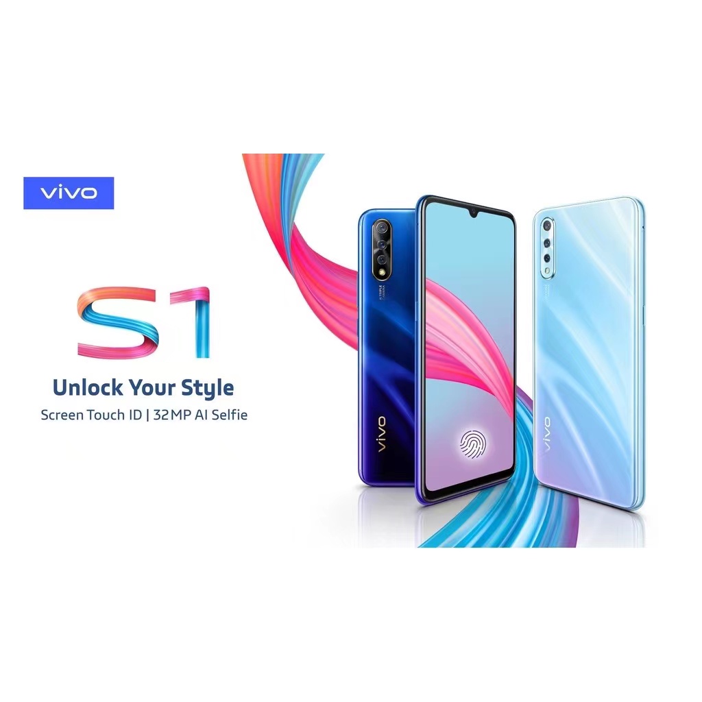 HP VIVO S1 RAM 8/256GB 32MP depan 16MP Kamera Belakang Layar 6.38 inci Baru Garansi 1 Tahun