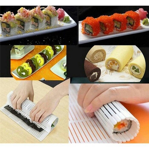 Gulungan Sushi Plastik Putih Tikar Sushi Roll Mat