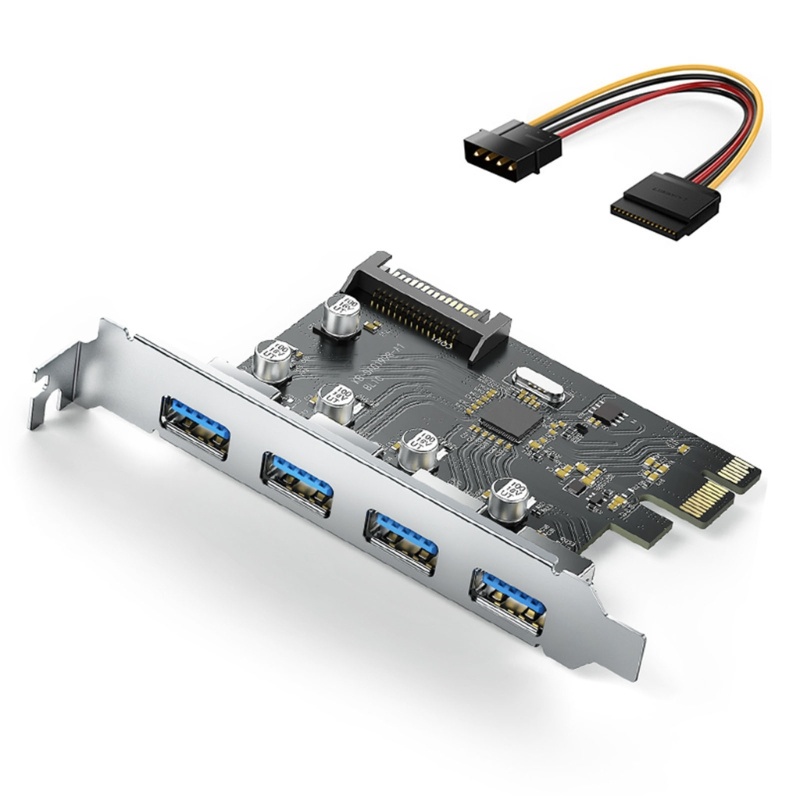 Zzz 5Gbps PCIe USB 3.0 HUB Adapter USB3.0 4port PCIe Ke USB 3.0 Adapter Untuk PC