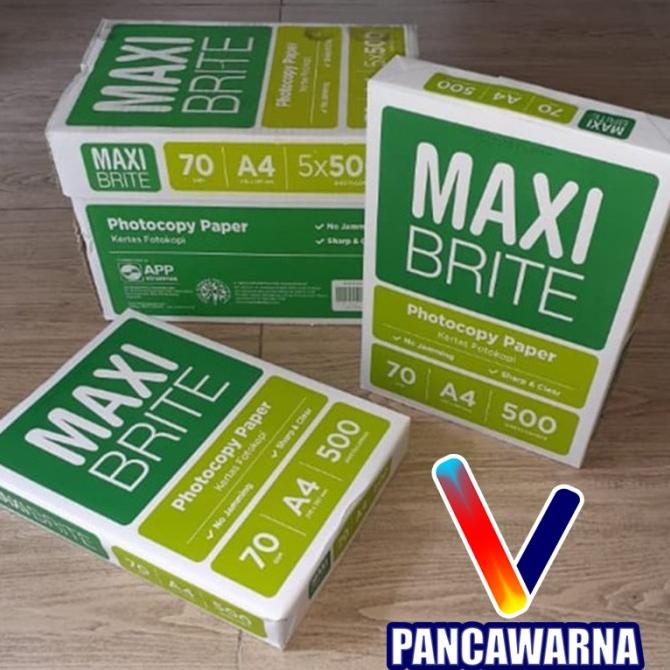 

Kertas HVS Maxi Brite A4 70gr (KHUSUS GOJEK ATAU GRAB)