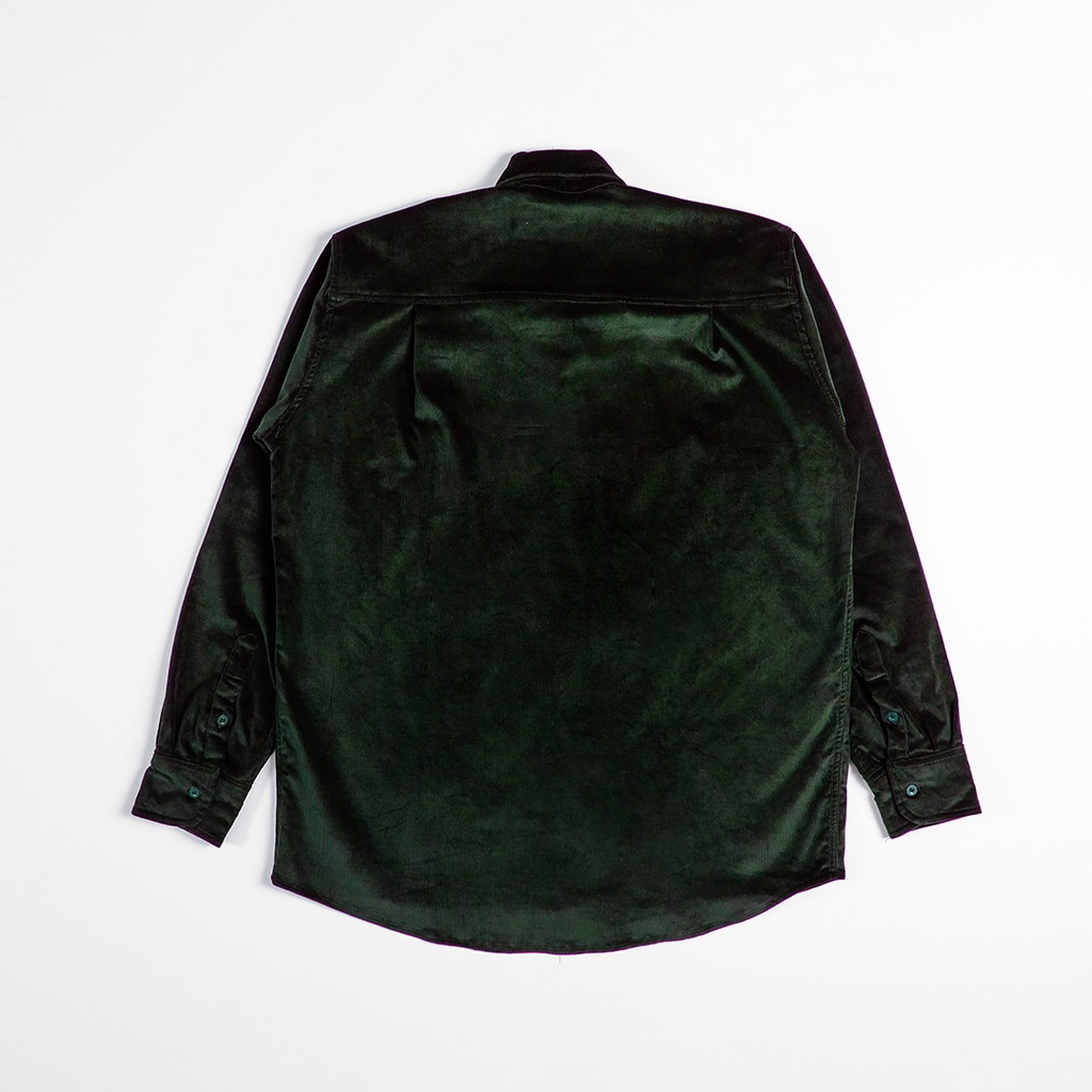 Kemeja Corduroy Warna Hijau  - Shirt
