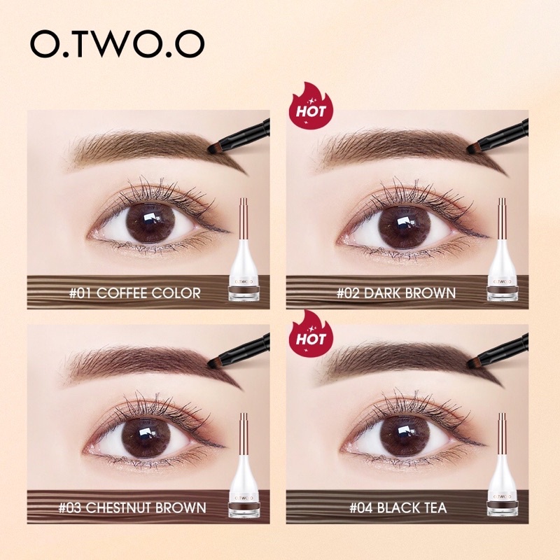 O.TWOO Eyebrow Dying Cream Natural Shaping waterproof and not easy to be stained