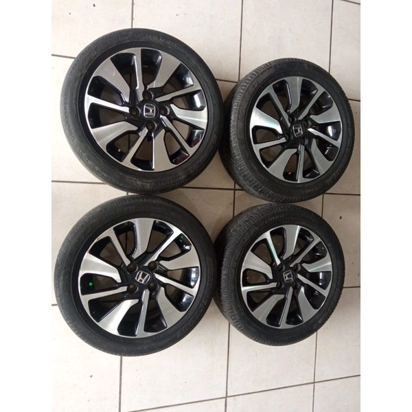 VELG MOBIL SECOND STANDAR BRIO RS RING 15 LEBAR 6 PCD 4X100 ET 50 + BAN BS(2)2019 185 55 R16