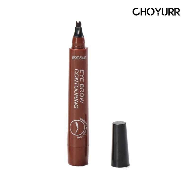 【COD】Pencil Alis Waterproof 4 Fork Tip Original Eyebrow Korea Pensil AlisCetar Pena Eyebrow Pen Sweat-proof Lasting Pensil Alis Tahan Air Tahan Lama-CH