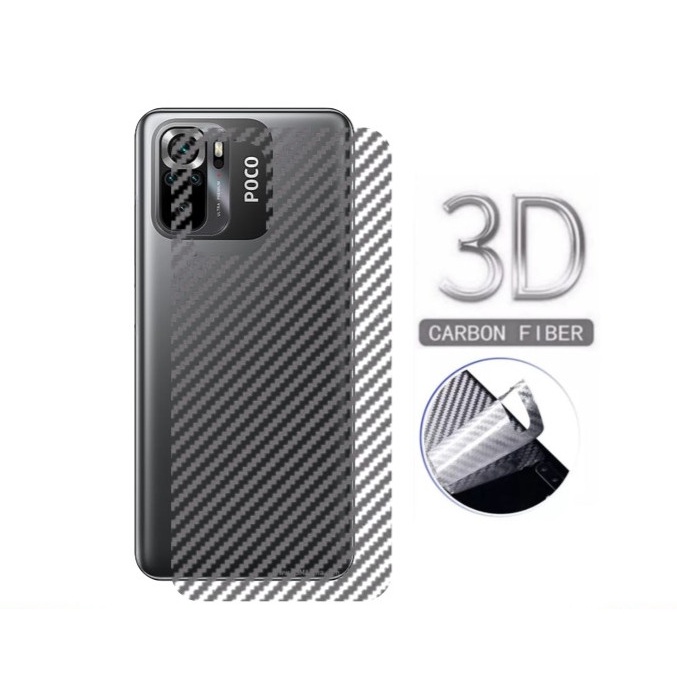 XIAOMI POCO M5S BACK SKIN CARBON ANTI GORES BELAKANG