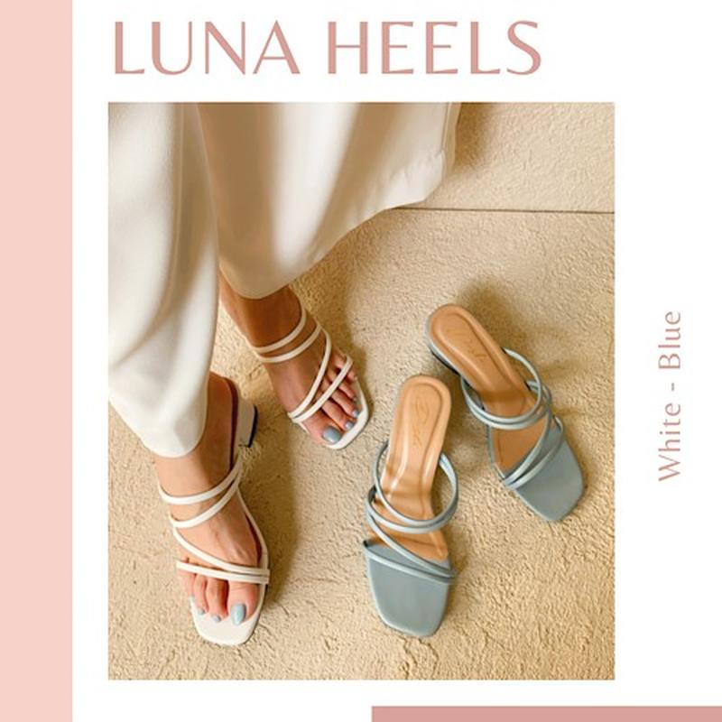 Sandal Heels Kaca Wanita - Oglee Shop - Ar01 Sandal Pesta / High Heels Kaca Bunga Sakura Luna Heels 