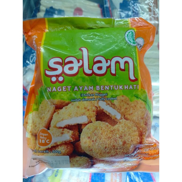 

Salam nugget bentuk hati