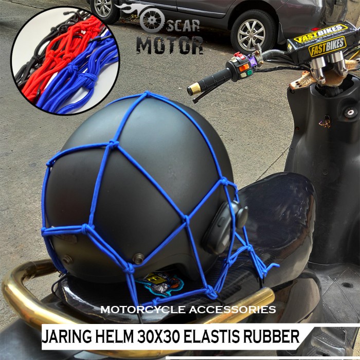 PROMO !!! JARING HELM / BARANG UNTUK MOTOR SEPEDA TALI PENGIKAT BARANG BAGASI HELMET MOTOR NET JARING MULTIFUNGSI DASHBOARD DAN JOK MOTOR WARNA MERAH HITAM DAN BIRU MURAH COD BAYAR DI TEMPAT BAGUS KUAT ELASTIS