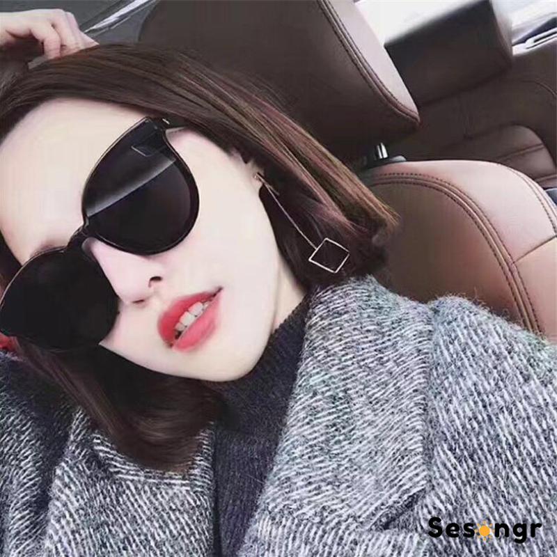 Kacamata Korean Retro Mata Kucing Kacamata Hitam Anti-UV Wanita Sunglasses - SG