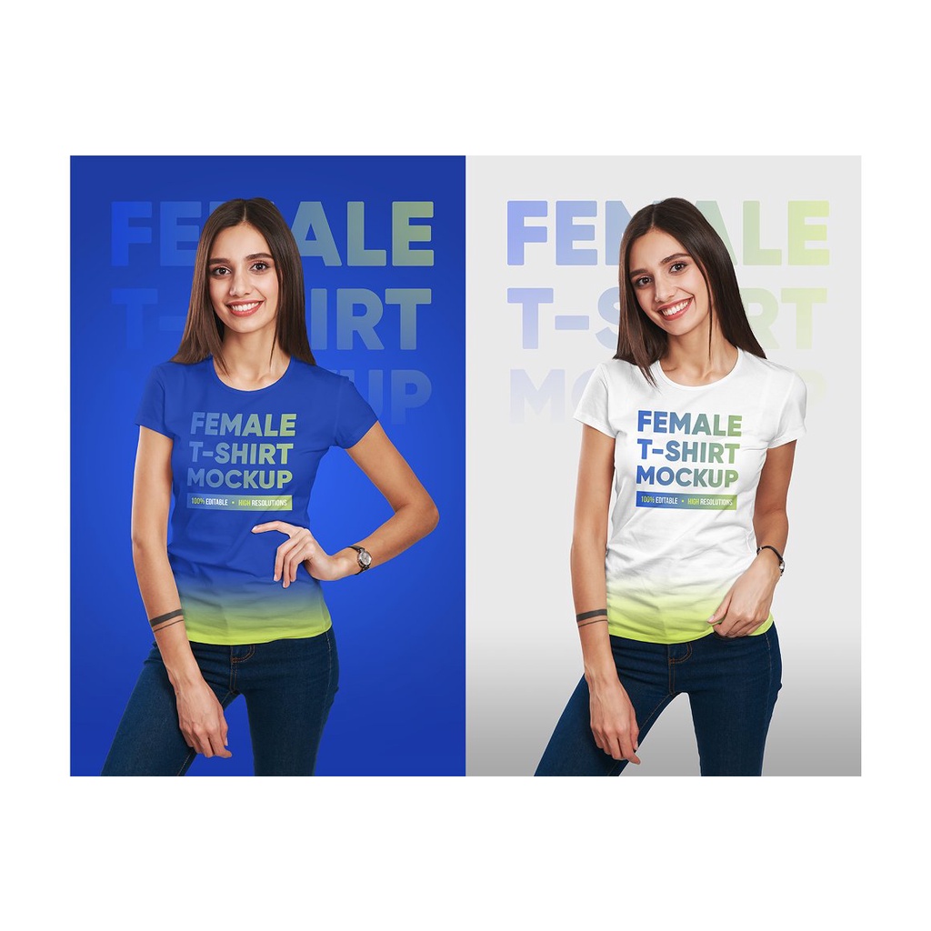 Female T-Shirt Mockups Vol 3 Part 1