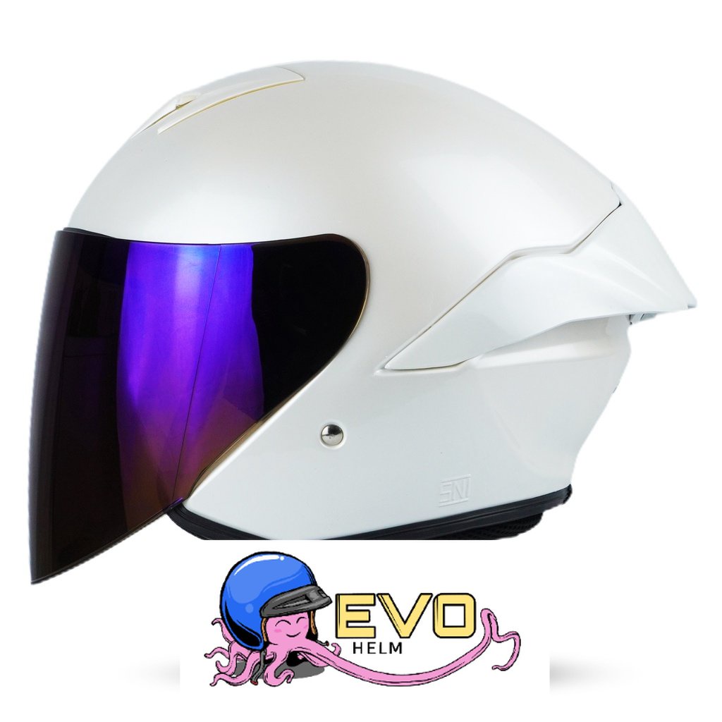 HELM JITSU JS1 KACA IRIDIUM - HELM JITSU HALF FACE