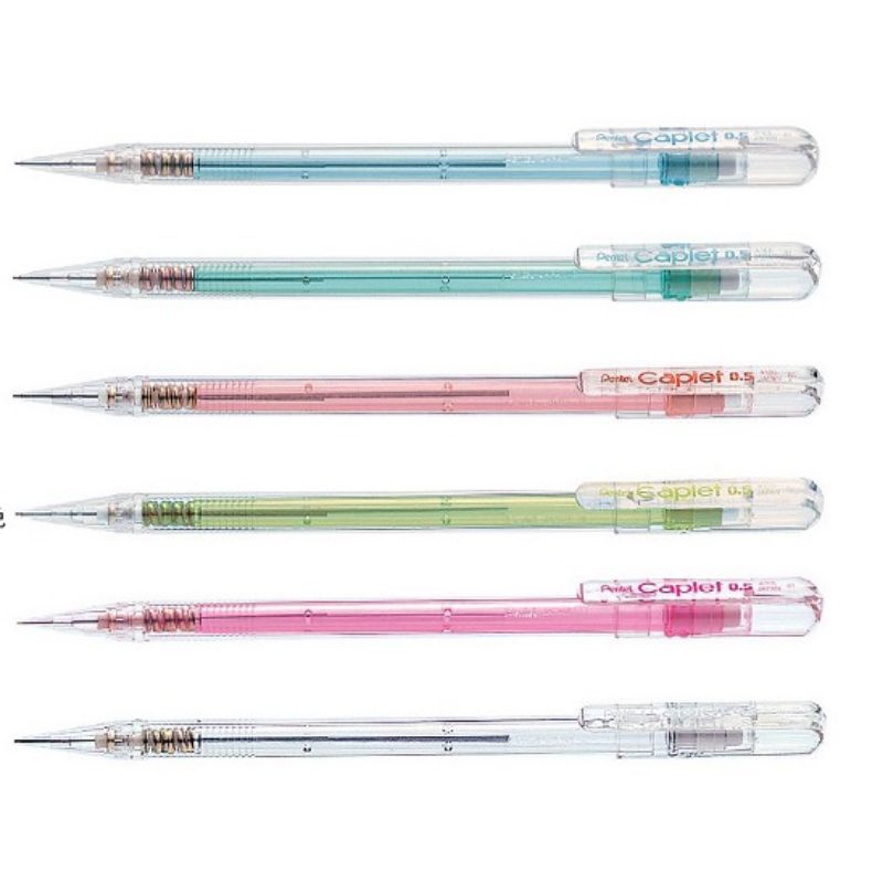 Pensil Mekanik Pentel Caplet Warna Random 0.5mm