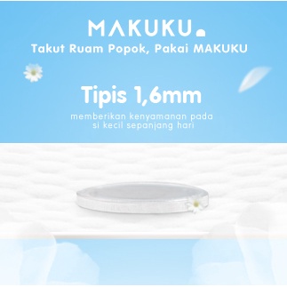 MAKUKU SAP Diapers Slim Tape NB28 Popok Bayi Perekat Tipis Anti Gumpal Cepat Kering dan Mencegah Ruam
