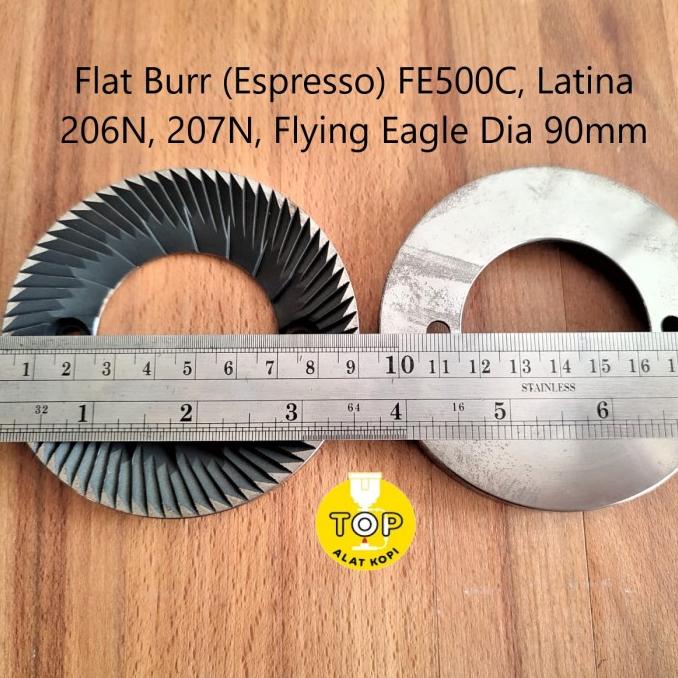 Burr flat grinder kopi Feima Muranee Flying Eagle Latina 206N FE500C