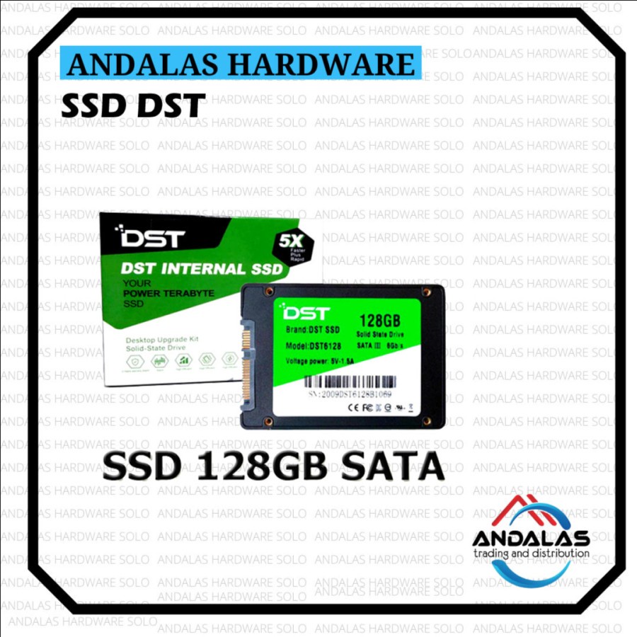 SSD DST Garansi Resmi SSD 2.5 Sata III 1TB, 512GB, 256GB, 128GB