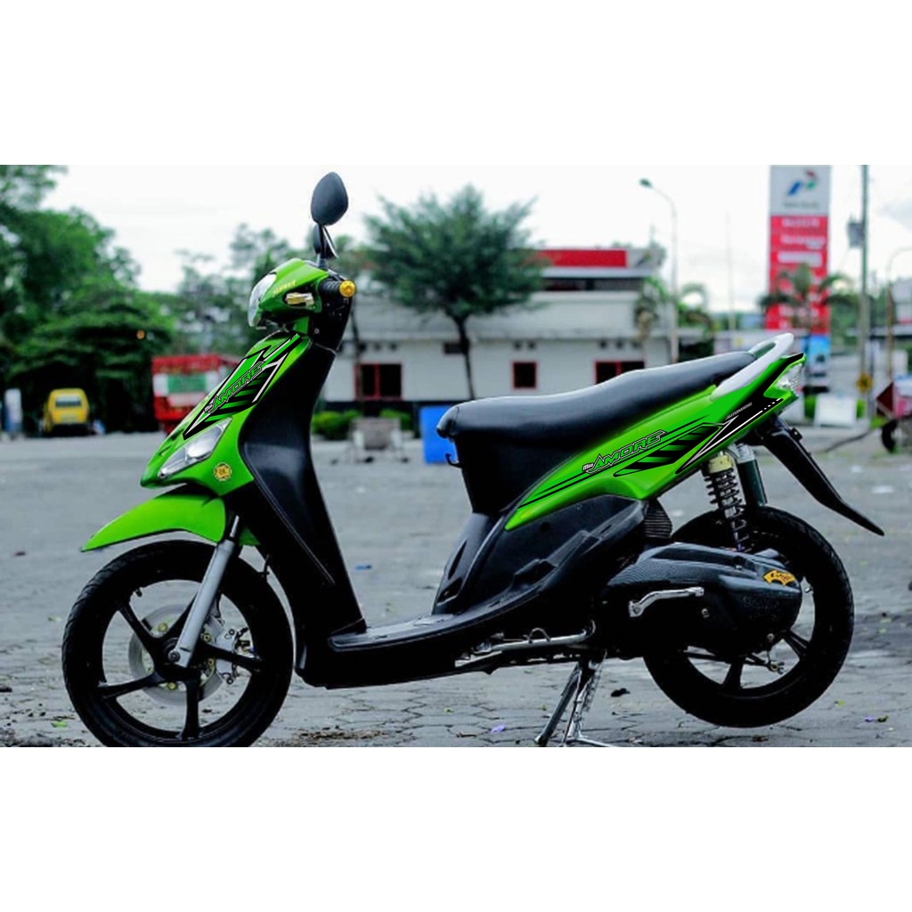 (Bisa COD) Striping Stiker Variasi Thailand Motor Yamaha Mio Sporty merah mewah 1.4