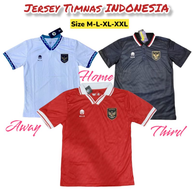 Jersey Indonesia Baju Bola Timnas Kaos Sepakbola Timnas Indonesia Home Away Third Prematch Atasan Dewasa Logo Garuda Persegi Bordir size M L XL XXL Timnas AFF Jersey Seragam Timnas Garuda Piala Dunia U22 Garuda Muda Indonesia