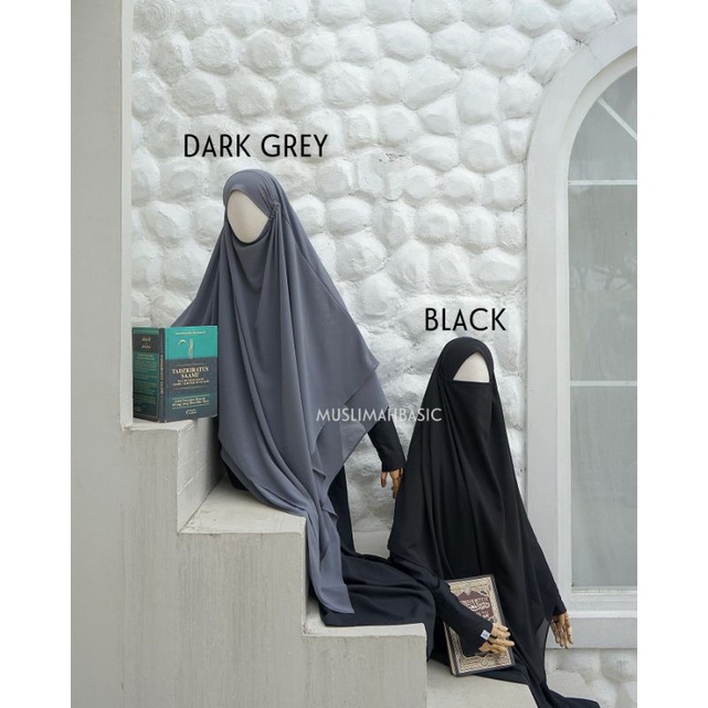 READY STOCK NWT SHAFIYA FK INSTANT M BLACK BY MUSLIMAHBASIC.ID