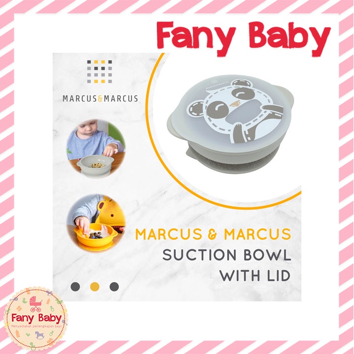 MARCUS &amp; MARCUS SELF FEEDING SUCTION BOWL WITH LID