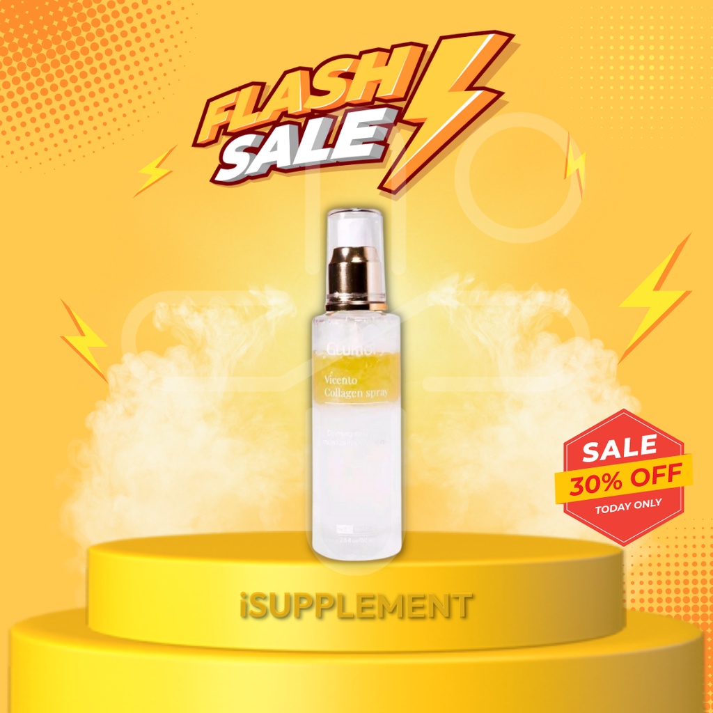 Face Mist Glumory Vicento Collagen Spray Hyaluronic Acid Pelembab