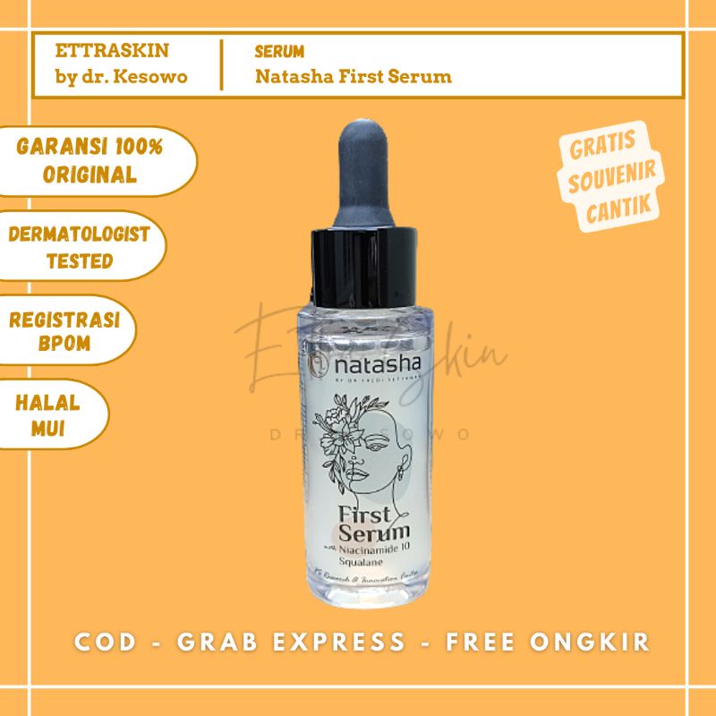 Natasha Skincare - First Serum Untuk Flek Hitam - Ettra Skin by dr Kesowo ( FIRSTSR ) Niacinamide Mo