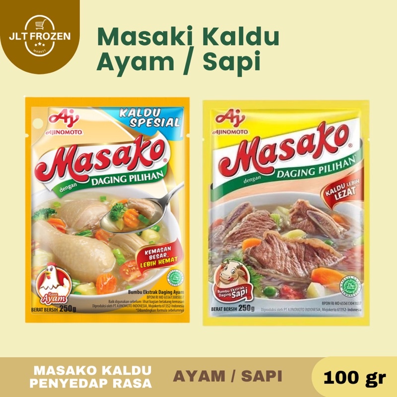 

MASAKO BUMBU KALDU PENYEDAP RASA AYAM / SAPI - 100gr