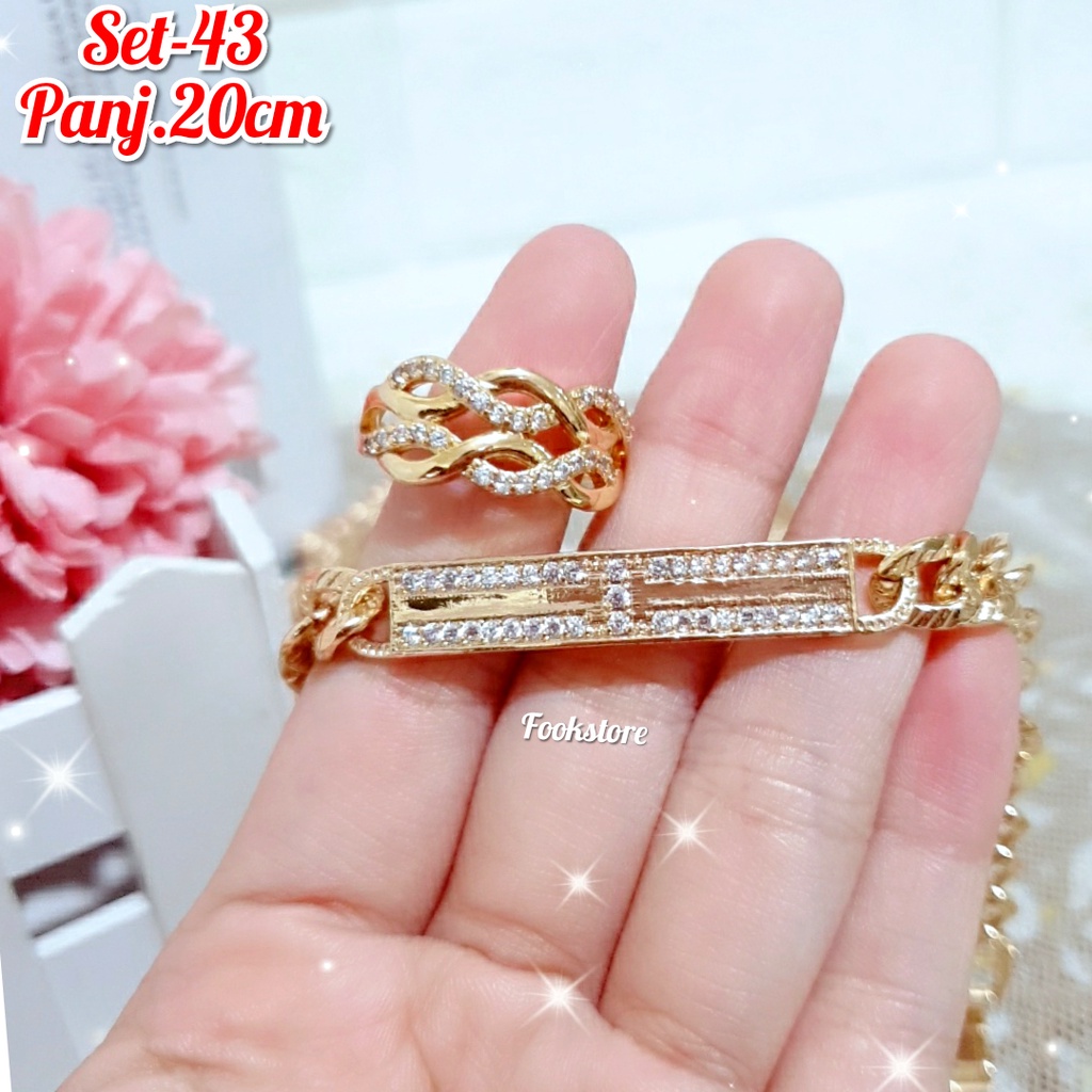 COD TERMURAH SET GELANG GRATIS CINCIN CANTIK