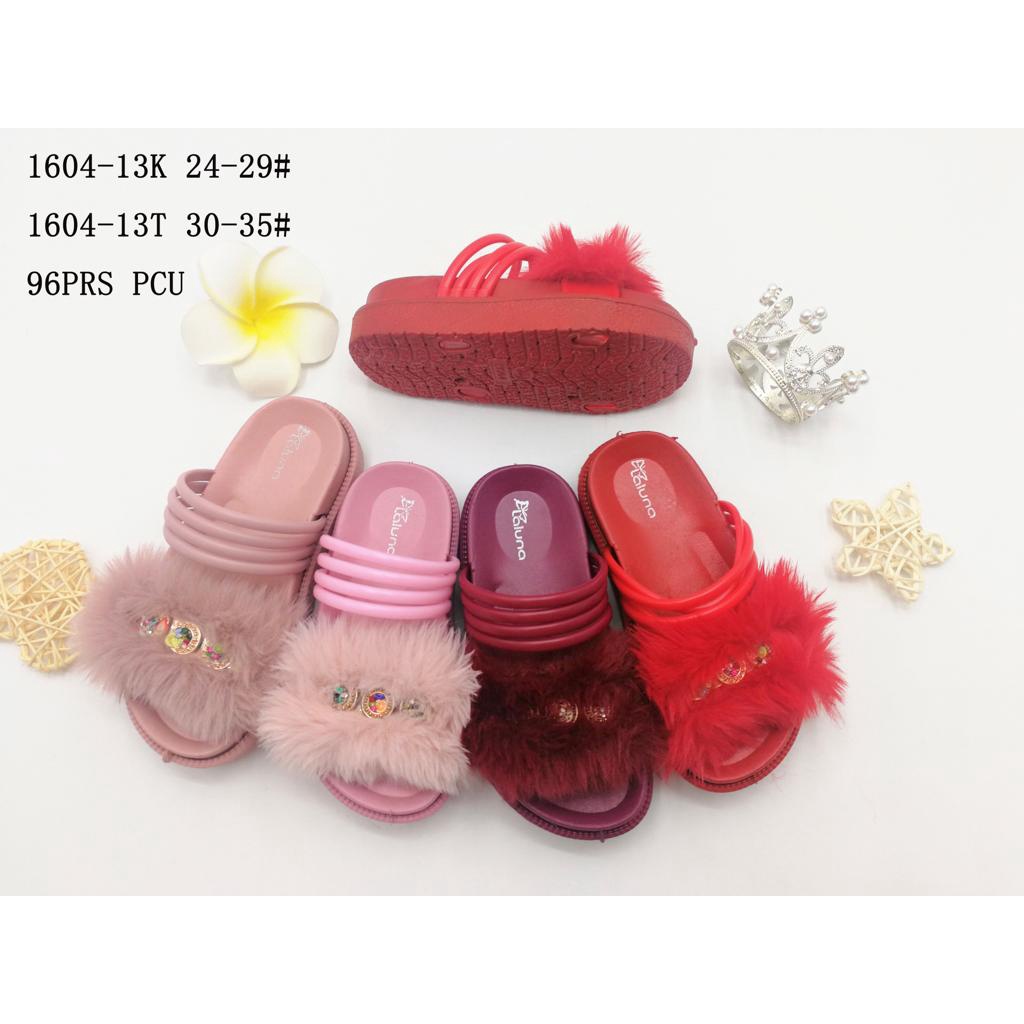 Sandal jelly Anak Bulu import selop anak perempuan karet terbaru jsandal jalit dari laluna