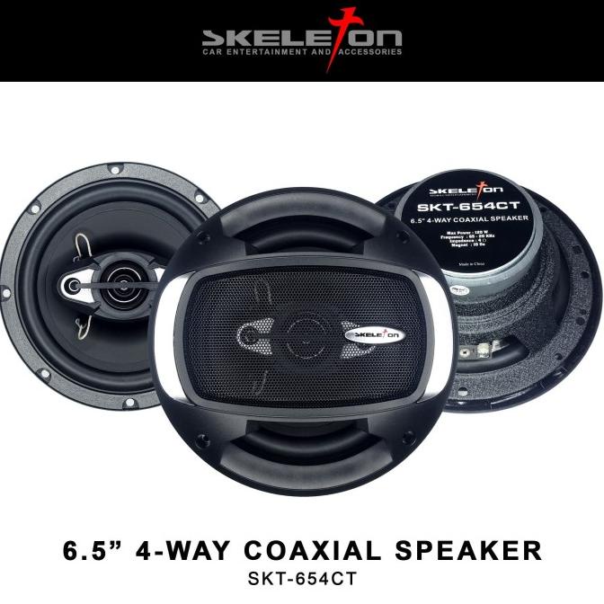 Skeleton Speaker Coaxial - 6.5 - SKT 654CT - Hitam
