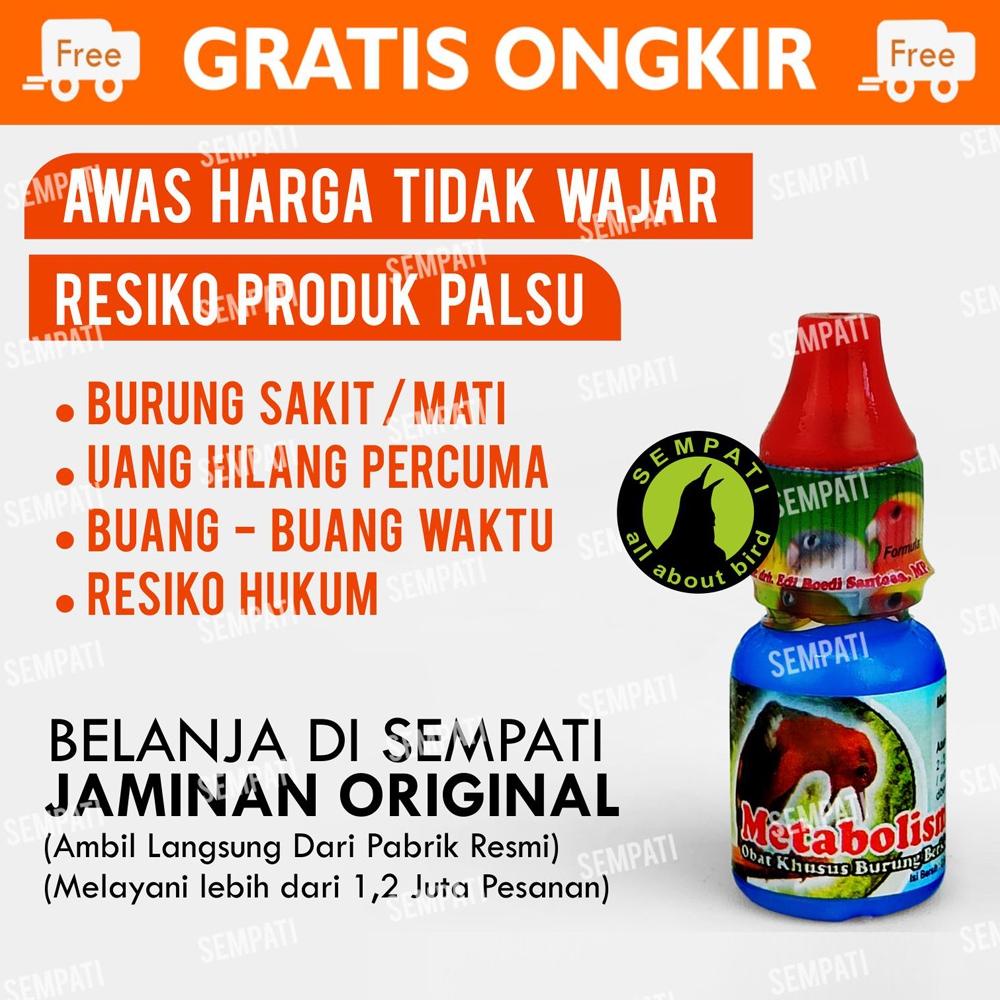 BISA COD METABOLISME DR.EDHI OBAT BURUNG SAKIT MACET BUNYI SULIT MABUNG TERLAMBAT BIRAHI METABOLIS M