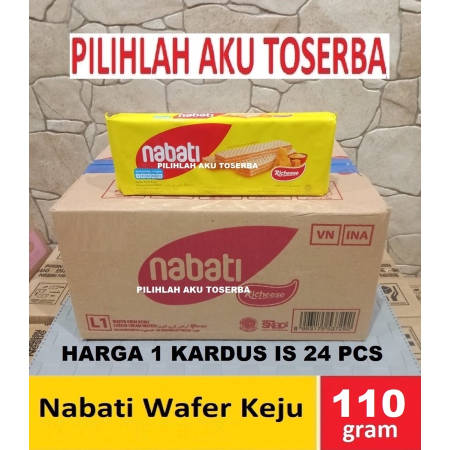 Richeese Nabati Wafer Keju 110 gr - ( HARGA 1 DUS ISI 24 pcs )