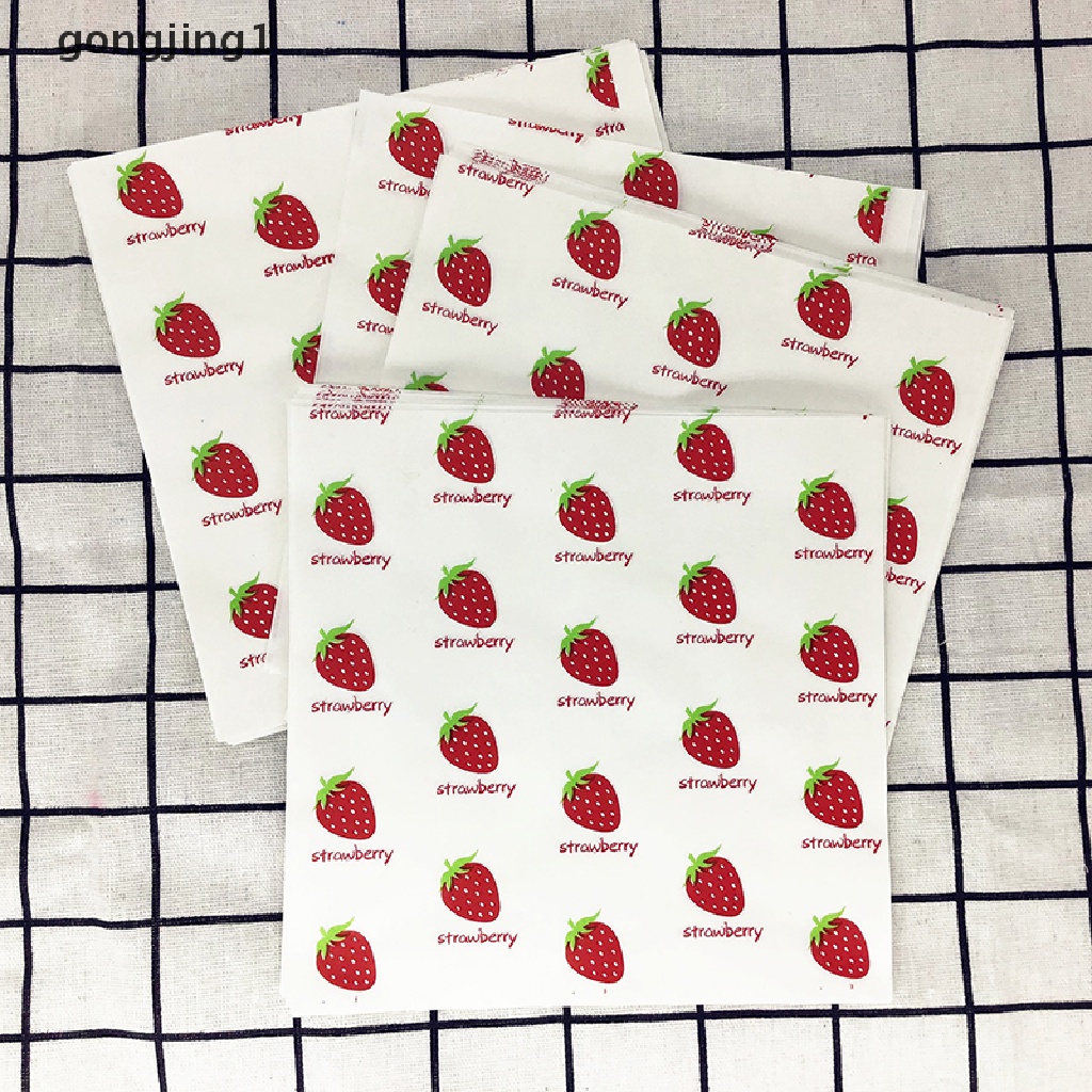 Ggg 50pcs greaseproof wax paper wrapping paper Kertas Pembungkus Alat Kue Kertas Gemuk ID