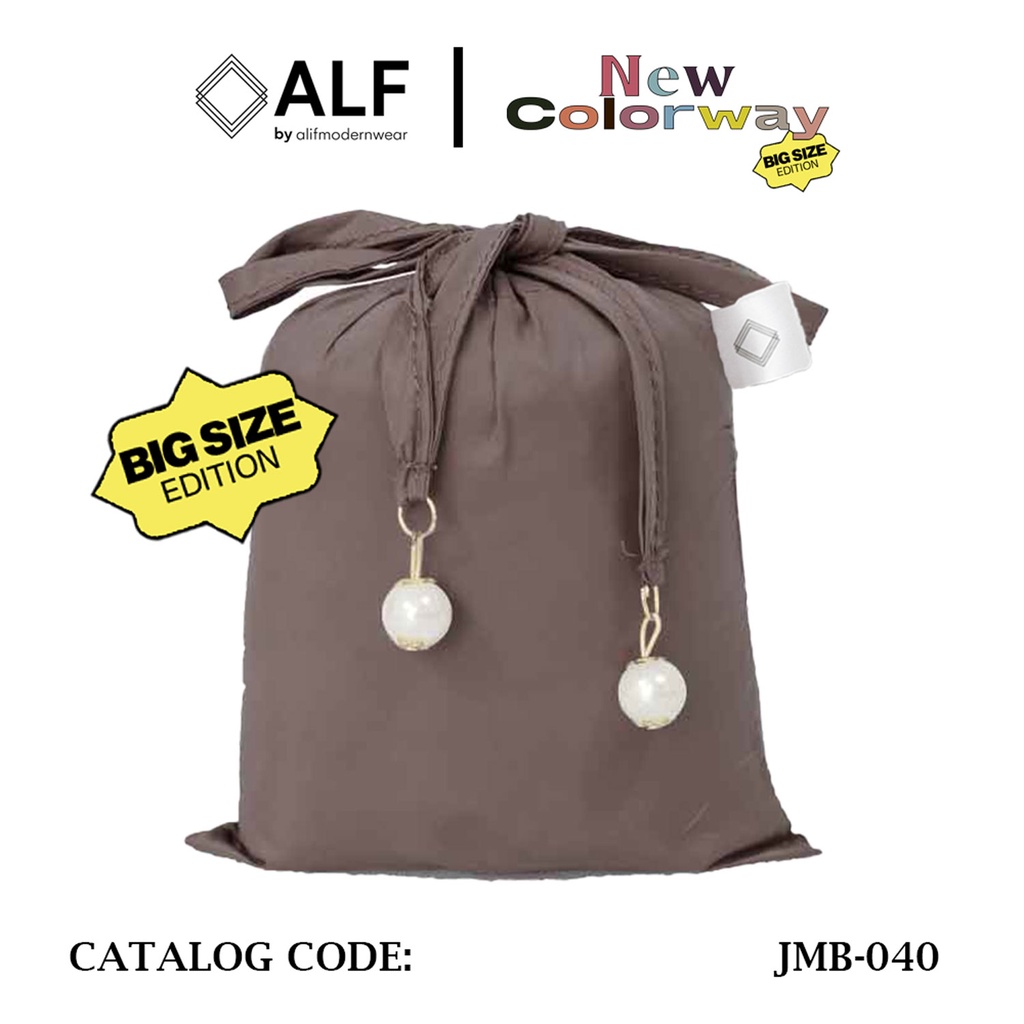 ALIF MUKENA MINI PARASUT PREMIUM KOREA TRAVEL JUMBO - COFFEE BEAN ( JMB-040 )