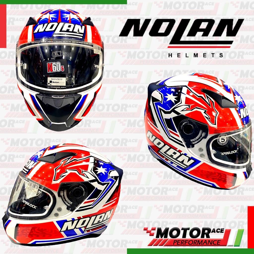 Helm / Helmet NOLAN N605 Stoner 60.5 Gemini Full Face Original SNI - Motorace