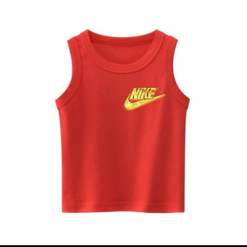 Singlet Anak laki Perempuan N1k Gold Atasan anak Usia 2 sampai 10 Tahun Baju Anak Kaos Oblong anak Tanktop Anak laki