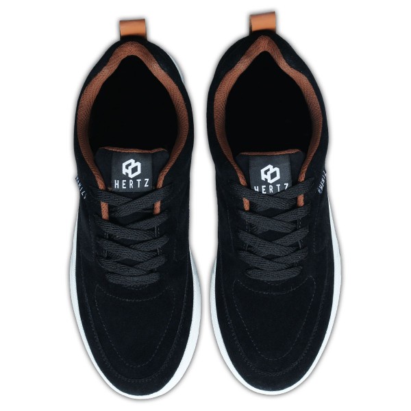 Sepatu Sneakers Pria Terbaru H 3083 Brand Hertz Sepatu Casual Kets sekolah Kuliah Warna Hitam