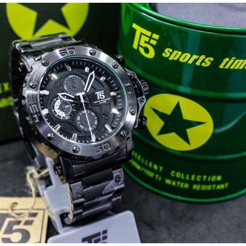 Jam T5 H 3702 original Chronograph free box