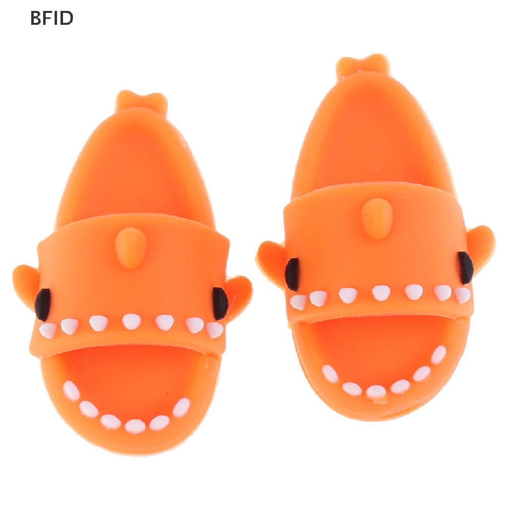 [BFID] 1pasang1: 12rumah Boneka Sandal Hiu Lucu Sepatu Boneka Cocok Untuk Boneka Ob11 1/12 [ID]