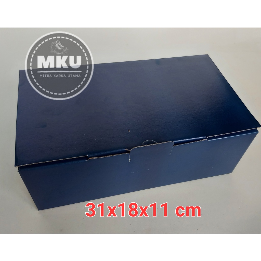 

Kardus Dus Sepatu 31x18x11cm Biru