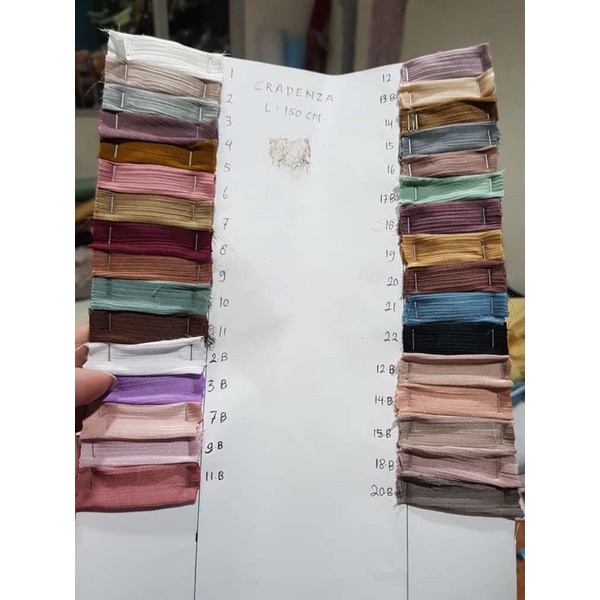 OBRAL KAIN SIFON SILK BOX 9, 20 / Cradenza Krinkle Saten / Cradenzia Silk / Cradenza Silk