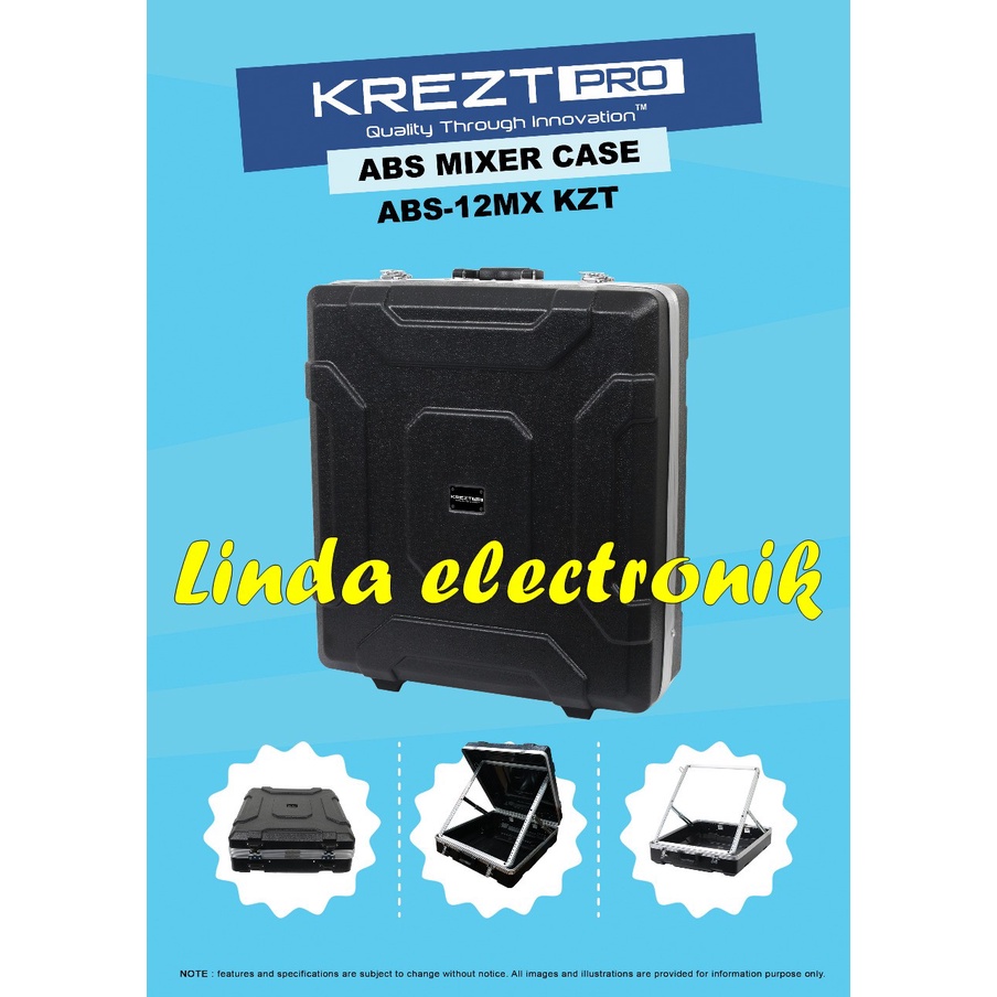 Krezt ABS-12MX / Hardcase Case Mixer / Rak Rack Mixer 12 Channel