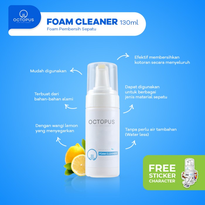⭐BISA COD⭐ Pembersih Sepatu Octopus Foam Cleaner