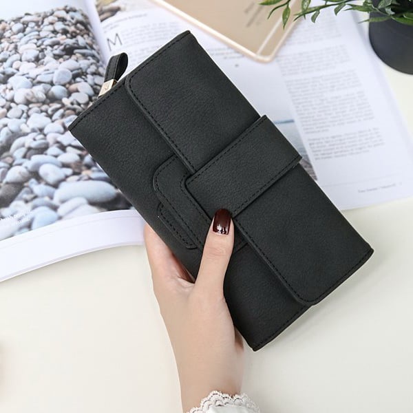 w-201 FASHION WANITA DOMPET Panjang LIPAT KULIT KOREA BAELLERRY