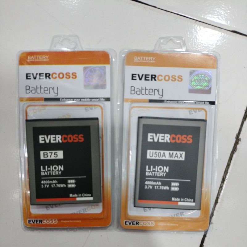 Bt Baterai Evercoss All Tipe A7S / U50A Max / R45 / R5C / B75 / B75A / A12B / A65A / R40G / A75 / A7