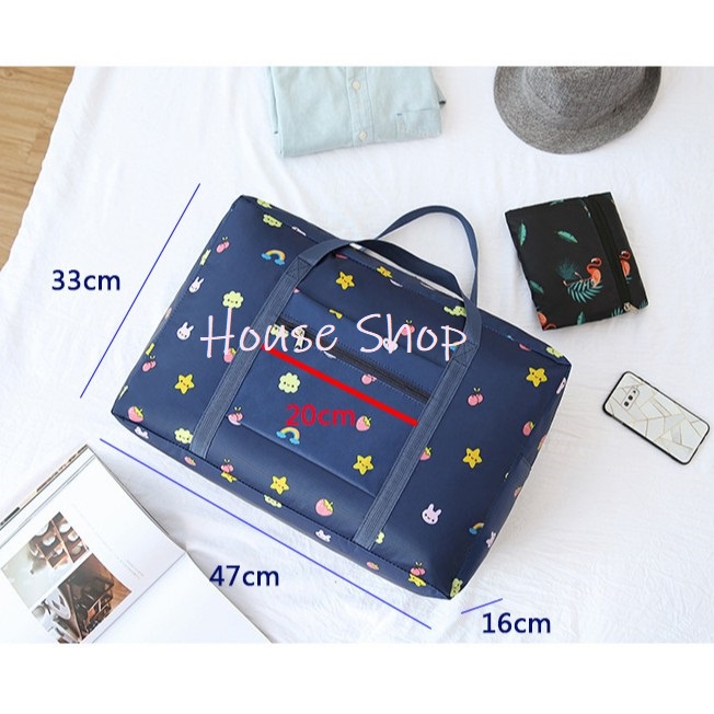 HS-0211 Tas Travel Lipat Organizer Anti Air-Tas Hand Carry Traveling Bag Besar-Tas Motif Lipat Travel-Tas Penyimpanan-Bag Foldable Traveling